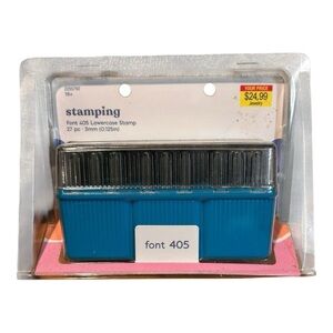 ImpressArt Essential Metal Stamping Tools Stamping Font 405 Lower Case Engraving